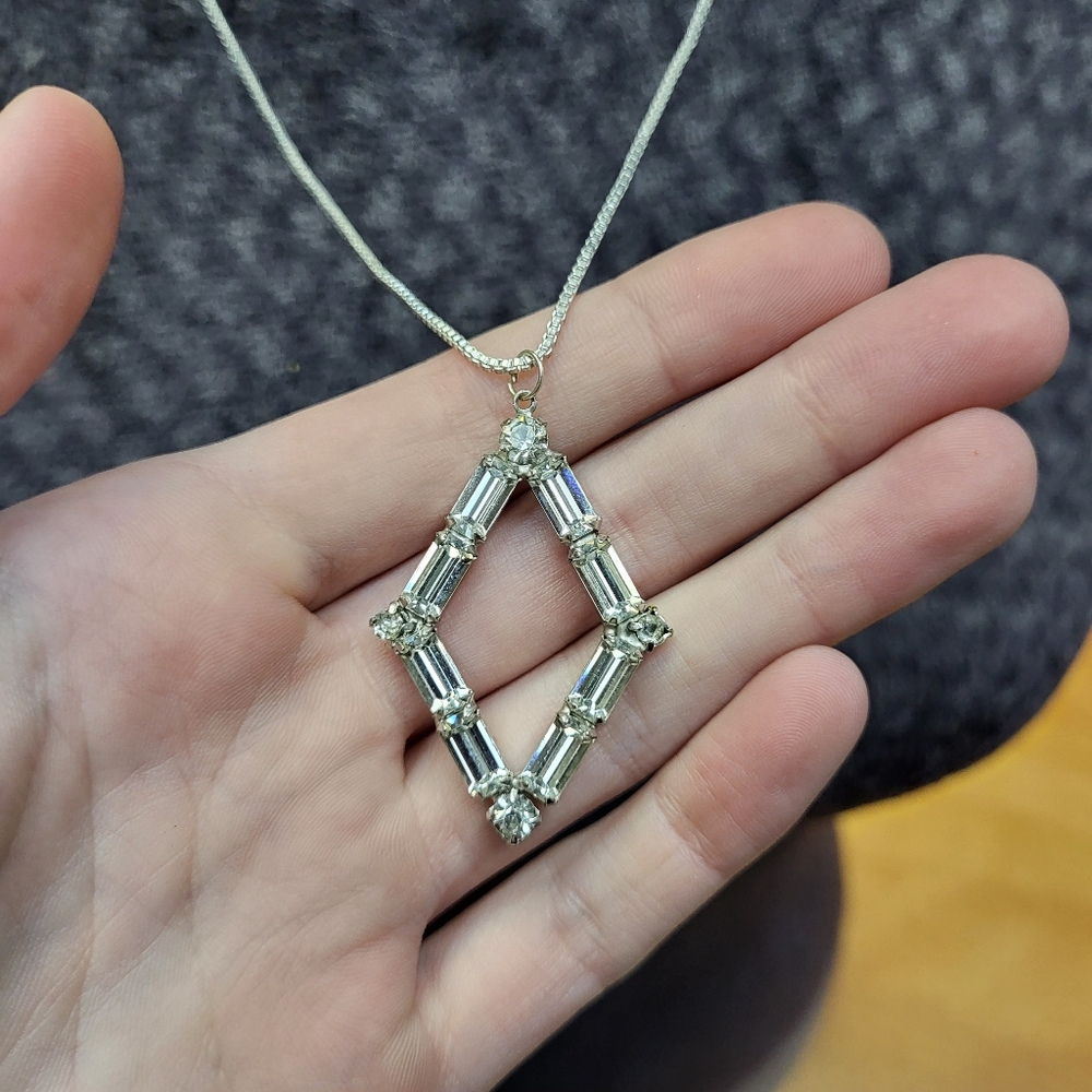 Costume Diamond Shaped Necklace